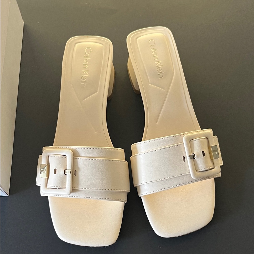 Calvin Klein Beige Women's Heels - Picture 6 of 7